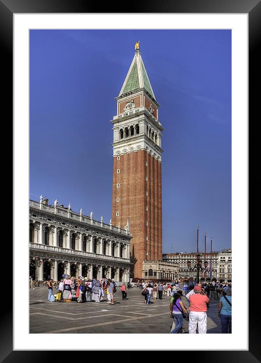 St Marks Campanile Framed Mounted Print by Tom Gomez
