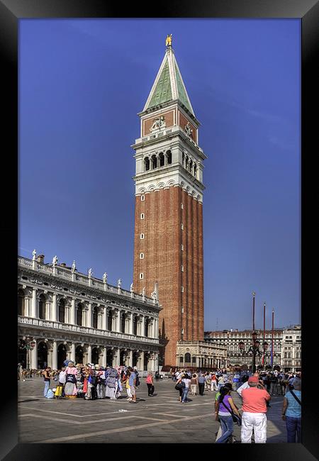 St Marks Campanile Framed Print by Tom Gomez