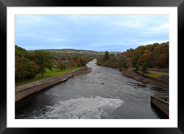 The River Tummel Framed Mounted Print by Dawn Gillies