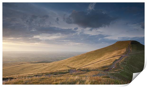 Brecon Beacons Sunset Print by chris aylward