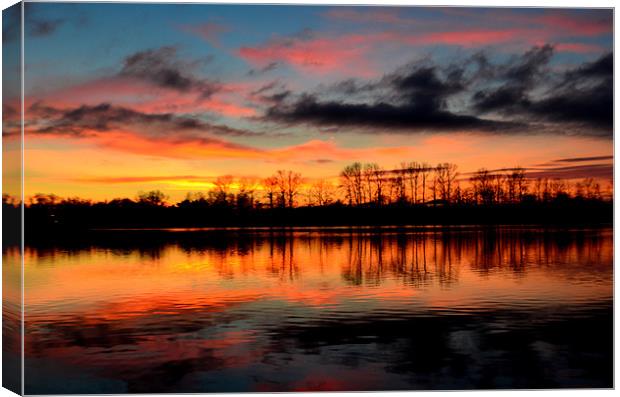 calm reflections Canvas Print by kenneth mccallister