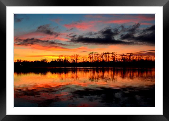 calm reflections Framed Mounted Print by kenneth mccallister