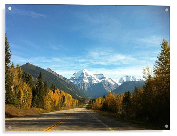 Road to the Rockies Acrylic by Peter Raby