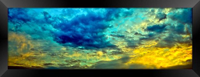 Morning sky abstract Framed Print by Gary Eason