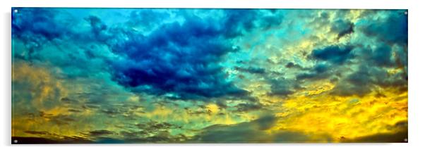 Morning sky abstract Acrylic by Gary Eason