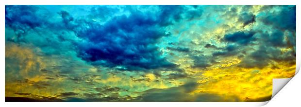 Morning sky abstract Print by Gary Eason
