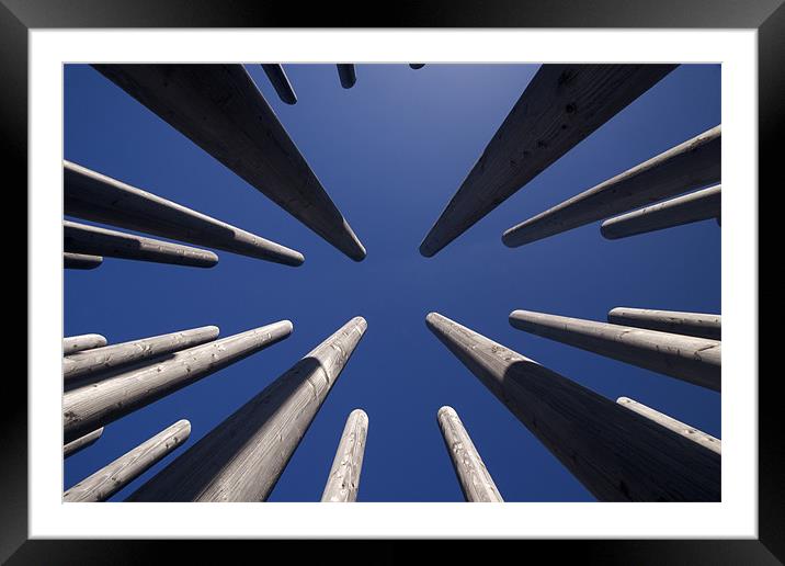 Piercing the sky Framed Mounted Print by Thomas Schaeffer