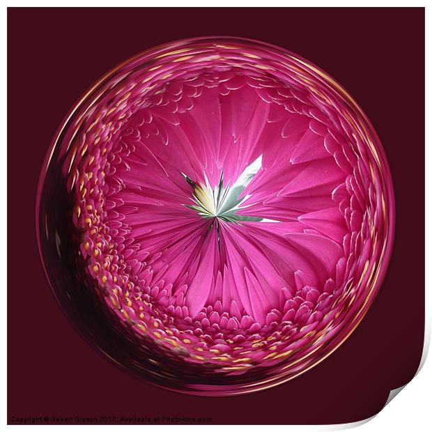 Spherical Purple wonder Print by Robert Gipson