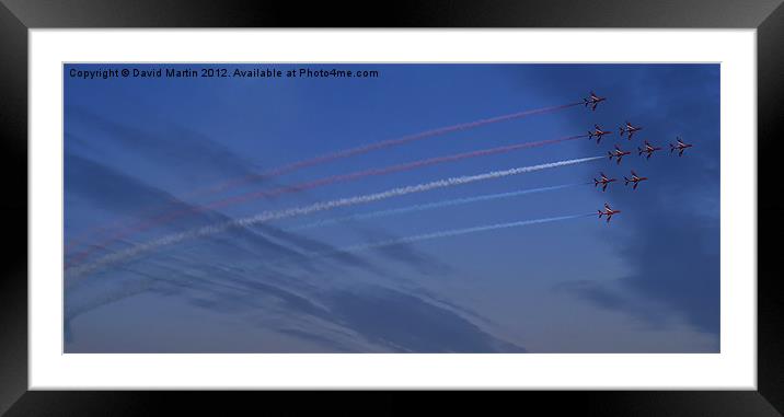 red arrows Framed Mounted Print by David Martin