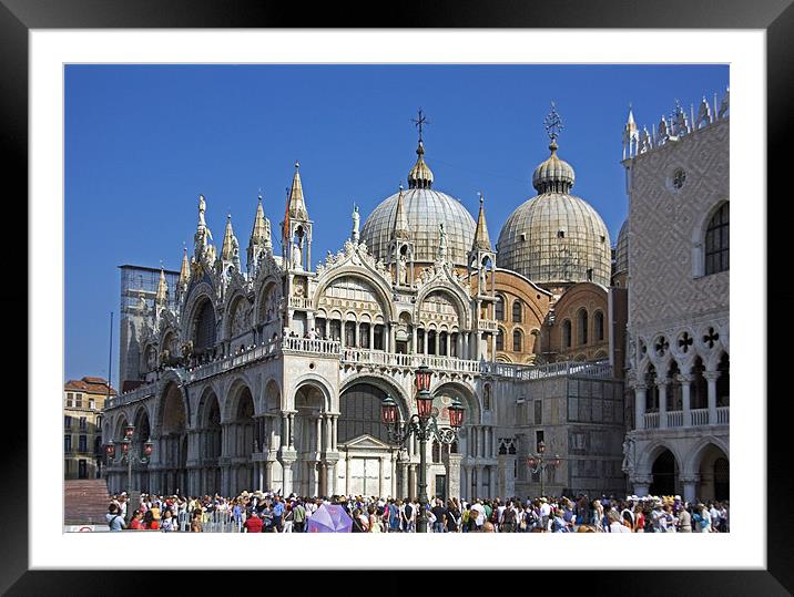 Basilica di San Marco Framed Mounted Print by Tom Gomez