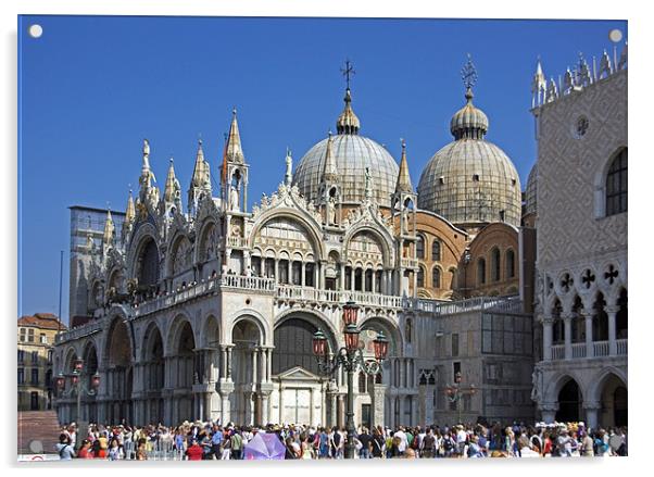 Basilica di San Marco Acrylic by Tom Gomez
