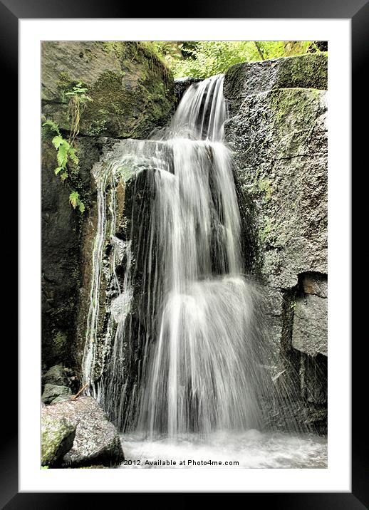 'Lumsdale Falls' Framed Mounted Print by Rob Booth
