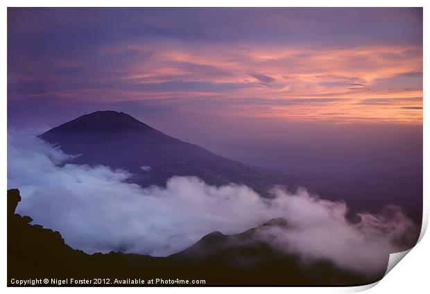 Mount Merapi Print by Creative Photography Wales
