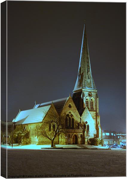 All Saints, Blackheath Canvas Print by Karen Martin