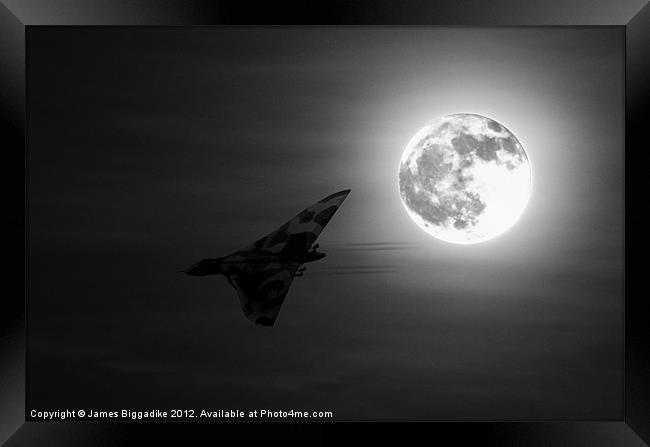Vulcan Moon Framed Print by J Biggadike