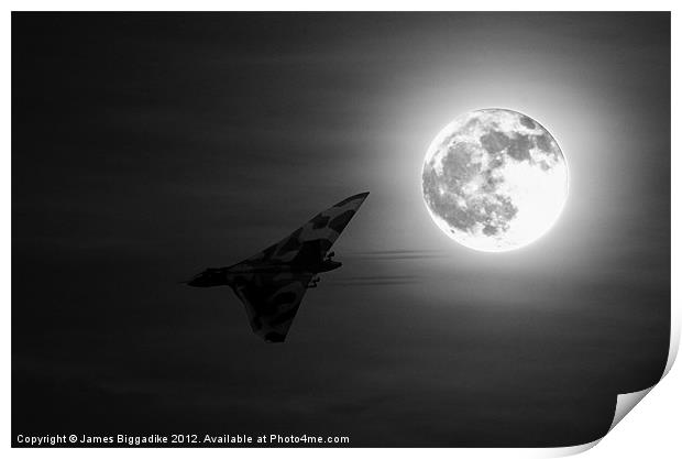 Vulcan Moon Print by J Biggadike