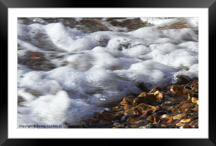 Waves Framed Mounted Print by Bernie Condon