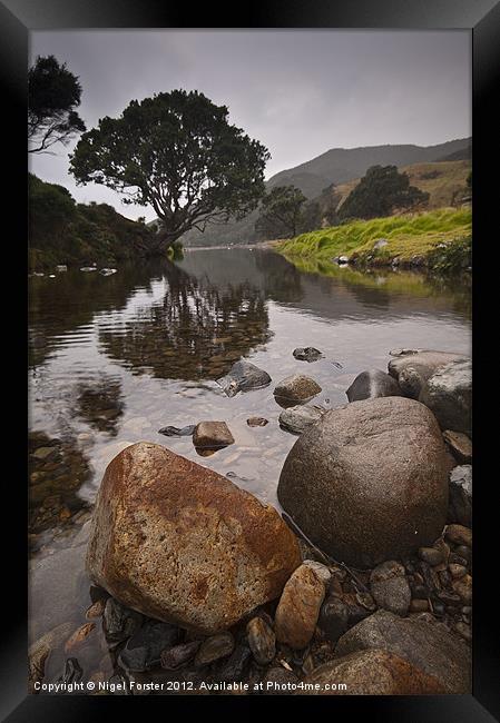 Coromandel Rocks Framed Print by Creative Photography Wales