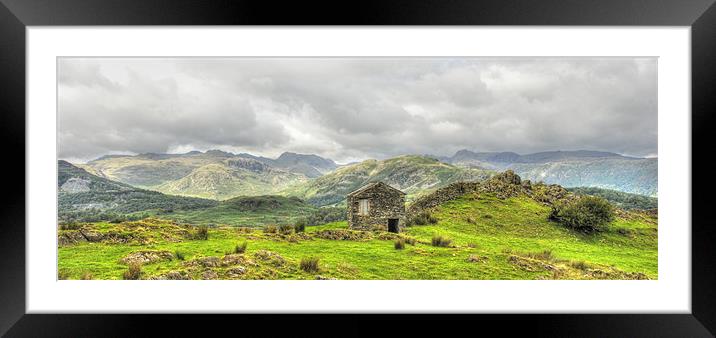 Black Crag Framed Mounted Print by Julie  Chambers