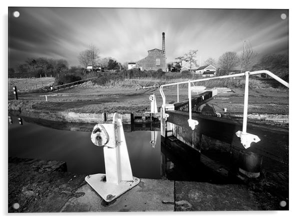 Crofton Pumping Station Acrylic by Tony Bates