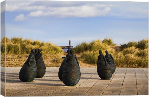 south shields weebles Canvas Print by Northeast Images