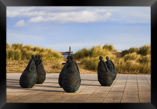 south shields weebles Framed Print by Northeast Images