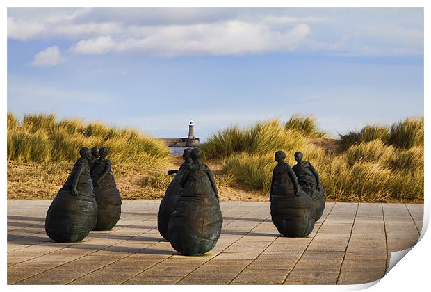 south shields weebles Print by Northeast Images