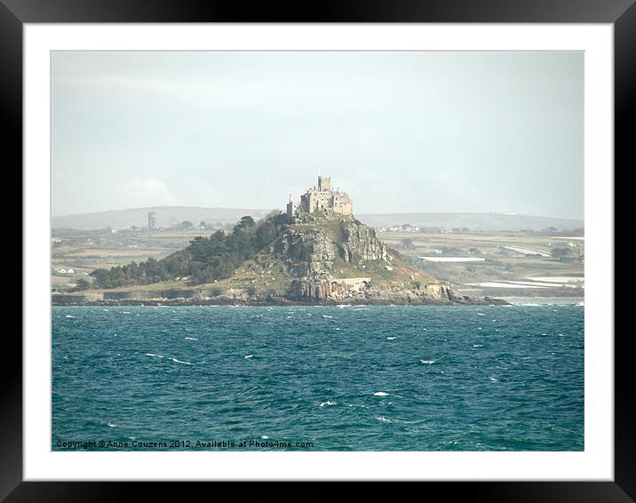 St Michael's Mount, Cornwall Framed Mounted Print by Anne Couzens