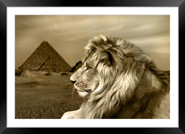 Sphinx Framed Mounted Print by Julie Hoddinott