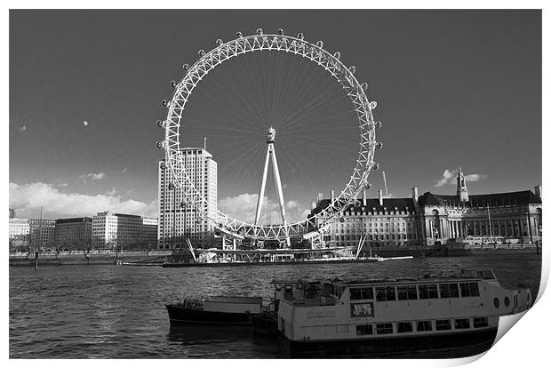 London Eye Print by David French