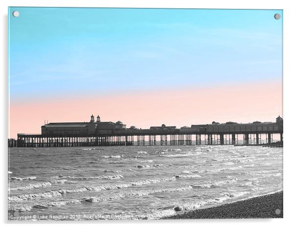 Hastings Pier Acrylic by Luke Newman