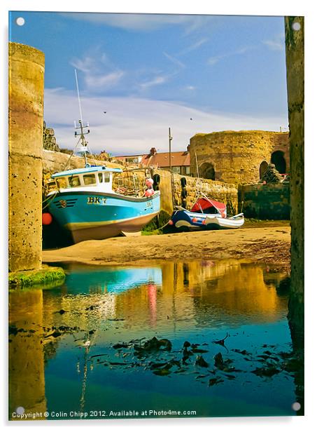 Beadnall golden harbour Acrylic by Colin Chipp