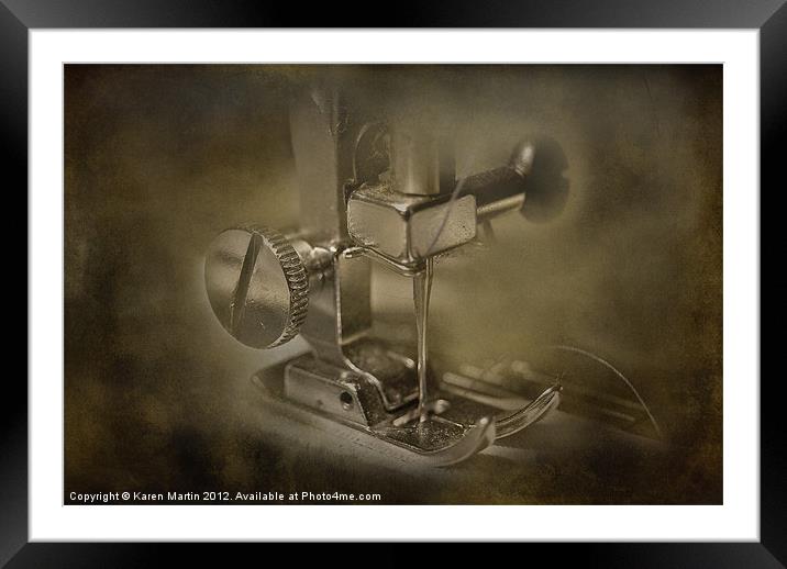 Sewing Machine Needle Framed Mounted Print by Karen Martin