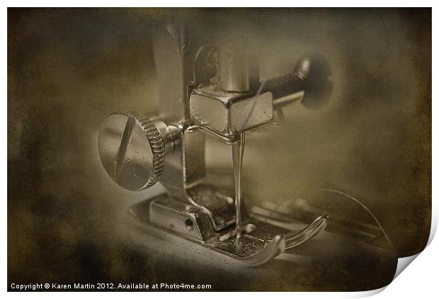 Sewing Machine Needle Print by Karen Martin