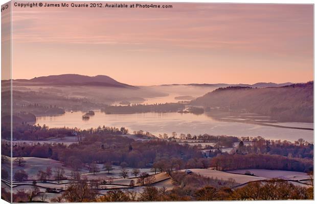 The Lake Canvas Print by James Mc Quarrie