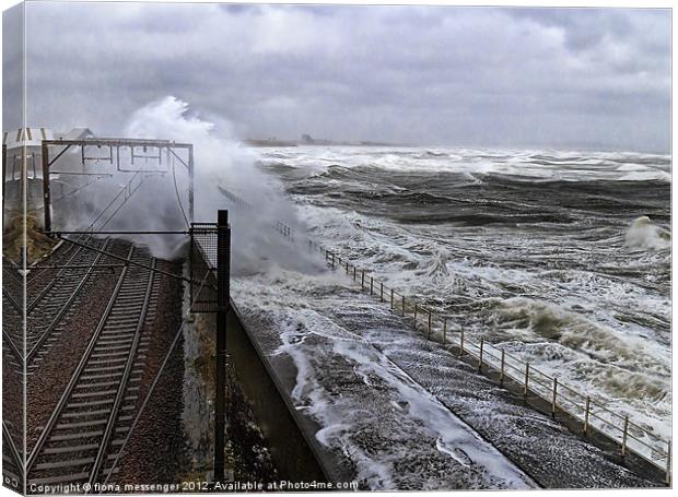 Wave Goodbye Canvas Print by Fiona Messenger