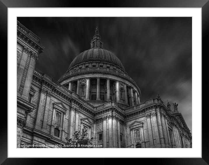 St Pauls Framed Mounted Print by Andrew Driver
