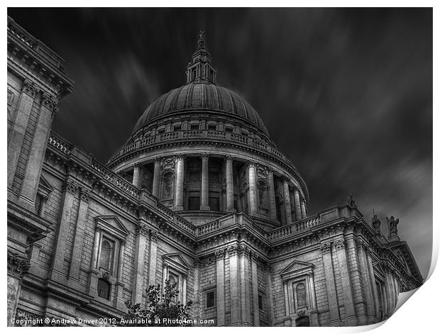St Pauls Print by Andrew Driver