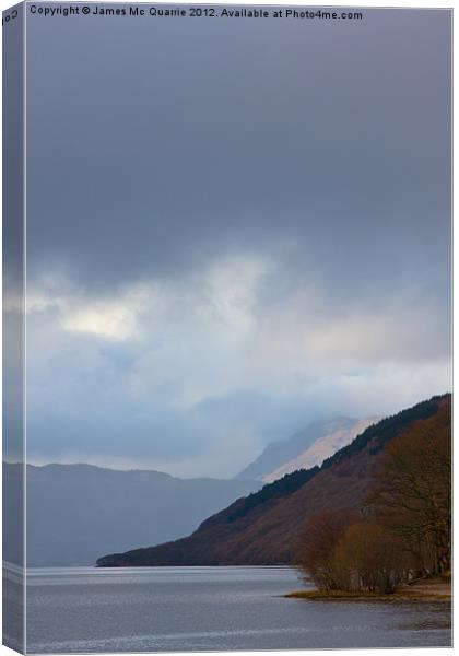 Loch Lomond Canvas Print by James Mc Quarrie