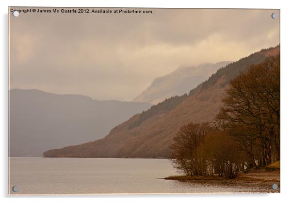 Loch Lomond Acrylic by James Mc Quarrie