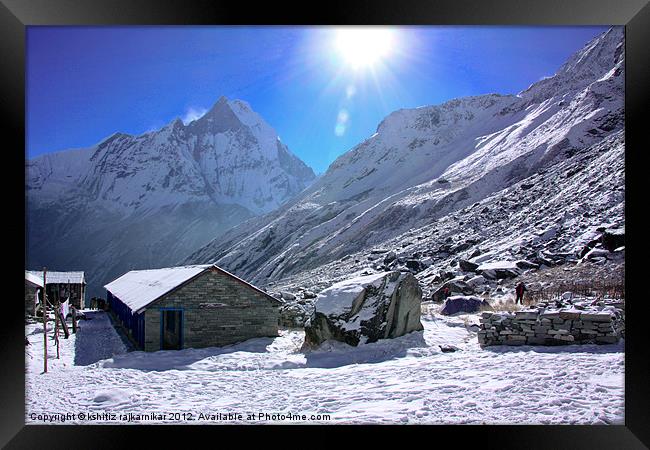 Beauty of Himalayas Framed Print by kshitiz rajkarnikar
