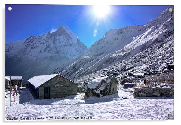 Beauty of Himalayas Acrylic by kshitiz rajkarnikar