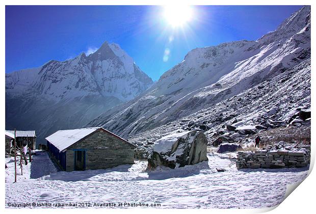 Beauty of Himalayas Print by kshitiz rajkarnikar