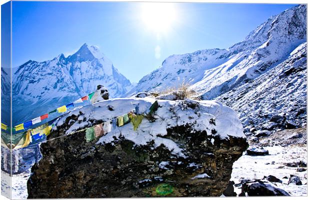 Himalayan Serenity Canvas Print by kshitiz rajkarnikar