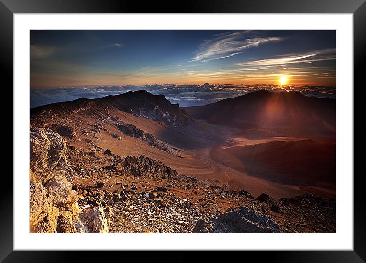 Sunrise at the end of the World Framed Mounted Print by Amit Saha