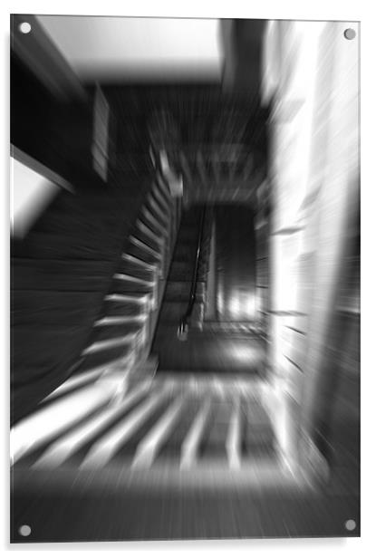 steps a blur Acrylic by Bridget M