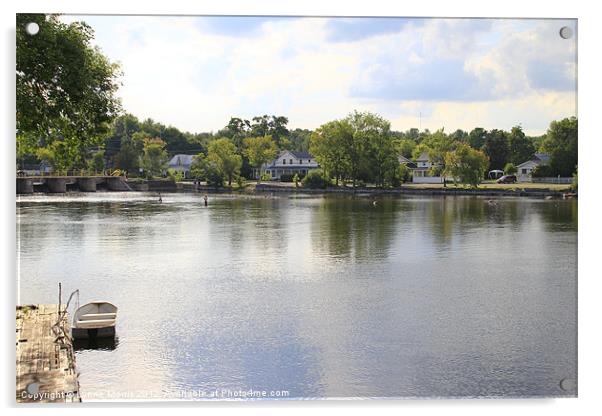 Bobcaygeon - A peaceful Place Acrylic by Lynne Morris (Lswpp)