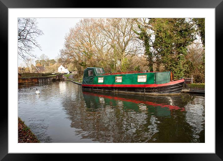 Grand Union Canal Framed Mounted Print by Gail Johnson