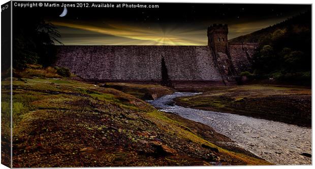 Last Light at Howden Dam Canvas Print by K7 Photography
