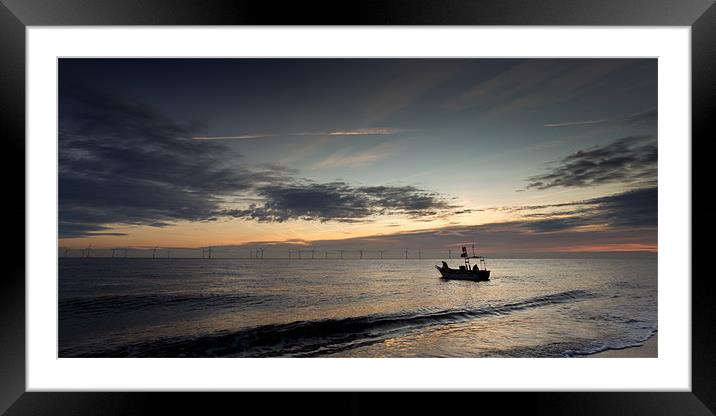 Gone Fishing Framed Mounted Print by Simon Wrigglesworth